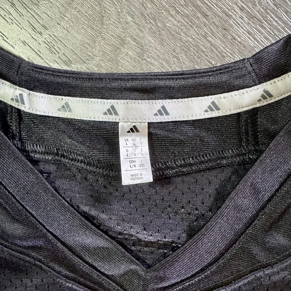 Adidas Football‎ Jersey Mens L Black Press Coverage Mesh Breathable Practice